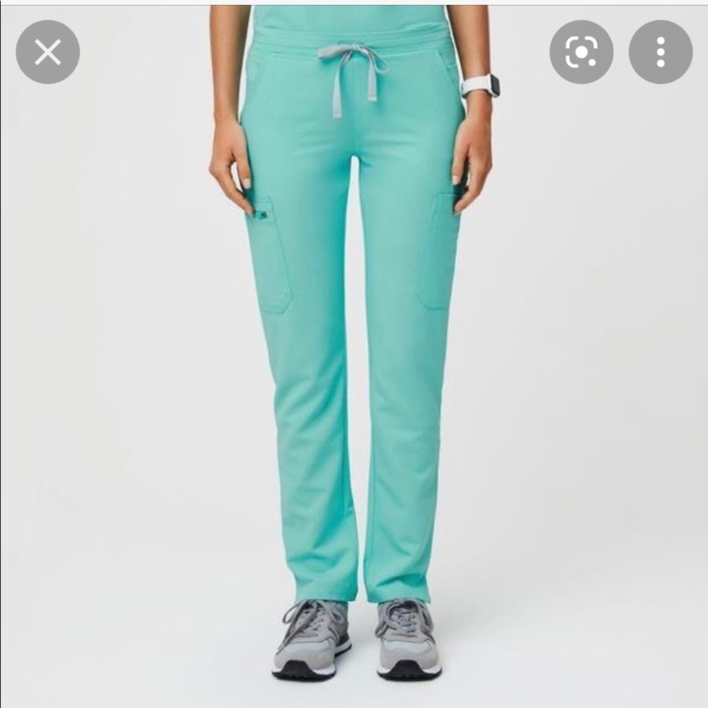 Figs scrubs set fresh aqua